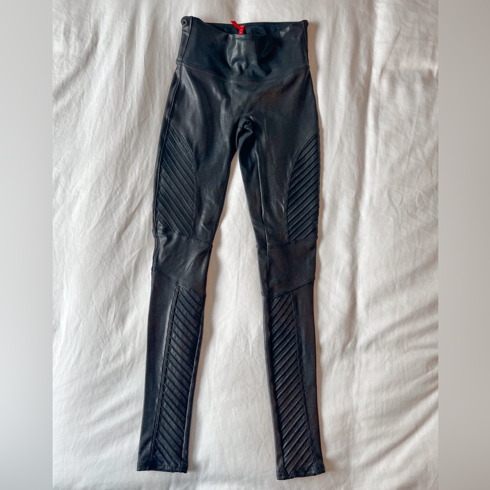 Spanx Faux Leather Leggings, Spanx Faux Leather Moto Leggings Spanx Moto legging